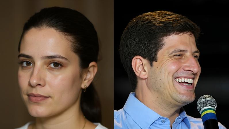 Imagem colorida, Datafolha Pernambuco: Raquel Lyra tem 48%; João Campos, 43% - Metrópoles