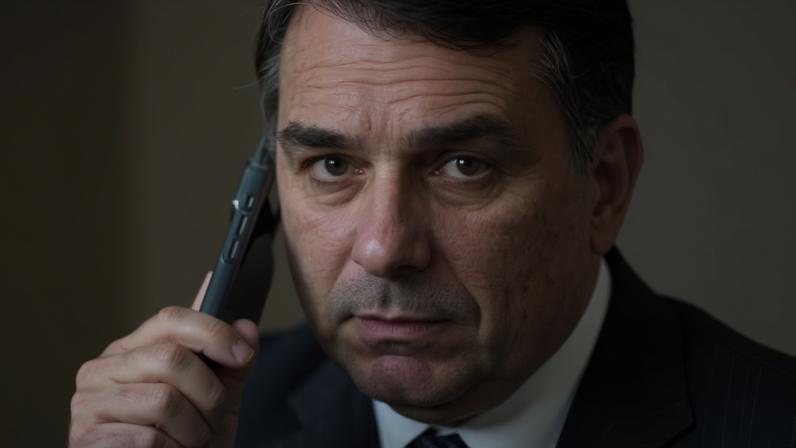 Flávio Bolsonaro está em Washington para tentar se reunir com Donald Trump — Foto: Brenno Carvalho/Agência O Globo
