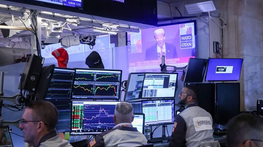 Wall Street sobe e contraria ‘profetas do apocalipse’ — Foto: Michael Nagle/Bloomberg