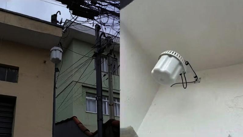 Os pontos de wi-fi gratuitos instalados pela Instituto Conhecer Brasil na periferia de São Paulo. — Foto: Reprodução/PMSP