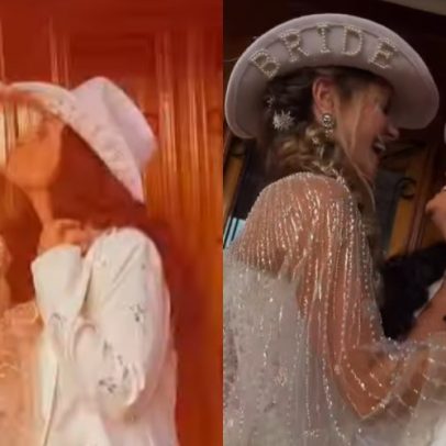 Marcela McGowan e Luiza Martins exibem look no 1º dia do casamento