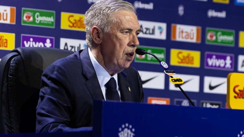 Carlo Ancelotti em convocação da Seleção Brasileira.