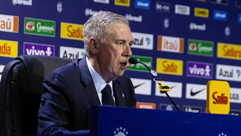 Carlo Ancelotti em convocação da Seleção Brasileira