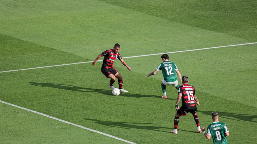 Flamengo e Palmeiras se reencontram pela primeira vez depois da final da Libertadores de 2025 — Foto: Divulgação/Conmebol