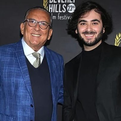 Galvão Bueno comemora formatura do filho em Hollywood