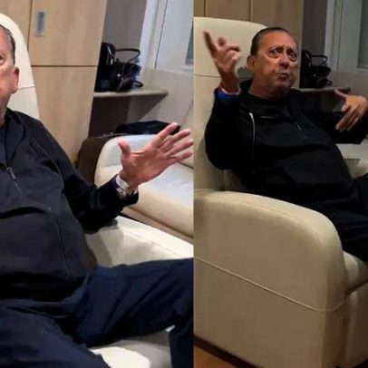 Galvão Bueno se exercita em hospital antes de cirurgia na coluna