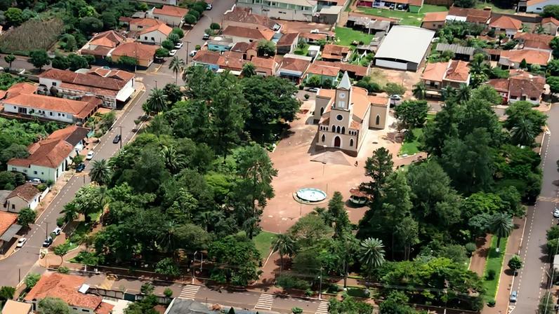 Vista aérea de Gavião Peixoto (SP) — Foto: Divulgação/Prefeitura