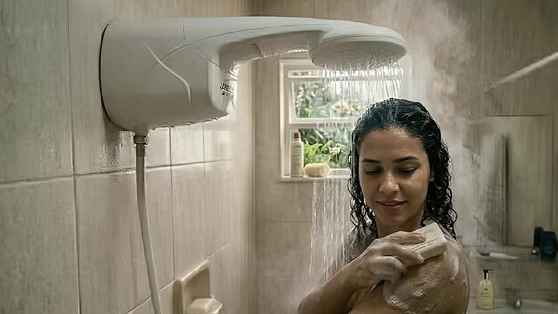 Banho quente no frio pode aumentar o consumo de energia em 30% — Foto: Reprodução/Gemini