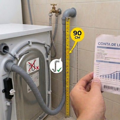 Regra dos 90 cm: erro na máquina de lavar aumenta conta de água