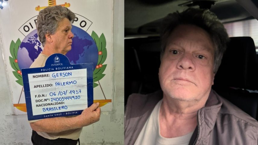 Gerson Palermo foi preso na Bolívia após ficar seis anos foragido. — Foto: Reprodução