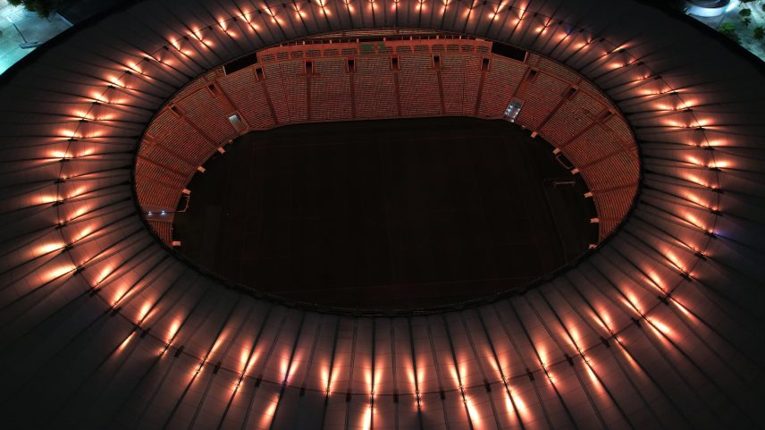 Visão aérea do estádio do Maracanã, no Rio de Janeiro — Foto: Wagner Meier/Getty Images