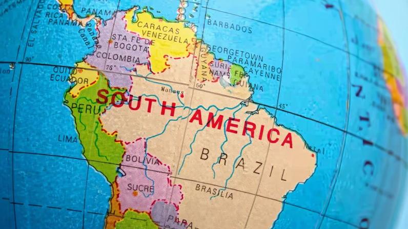 Mapa da América Latina — Foto: Getty Images
