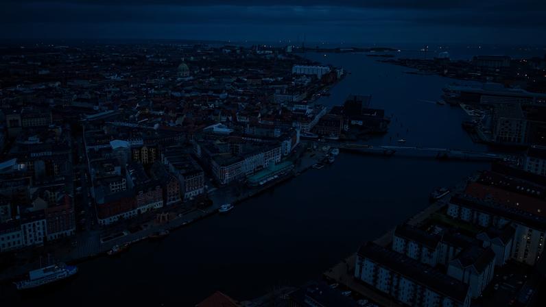 Copenhague, na Dinamarca, vista de cima. Reunião Ministerial do Clima de Copenhague é um dos eventos preparatórios para as COPs