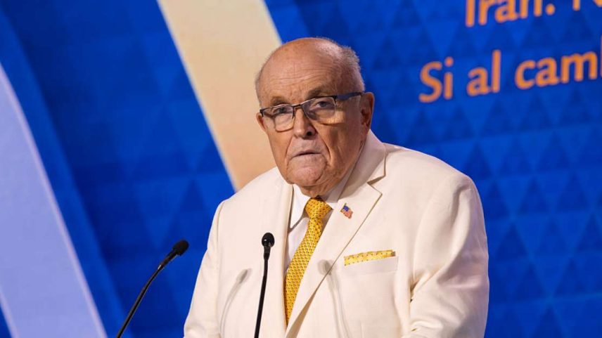 Rudy Giuliani, ex-prefeito de Nova Iorque, nos Estados Unidos