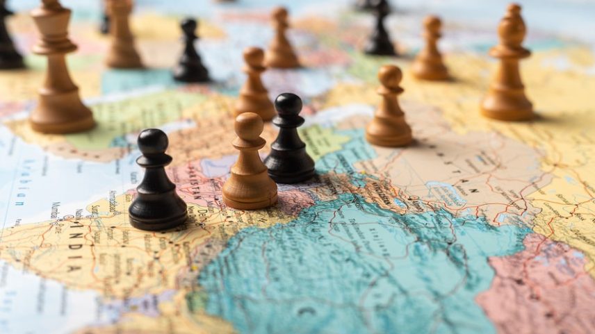 Peças no tabuleiro de xadrez da geopolítica mundial