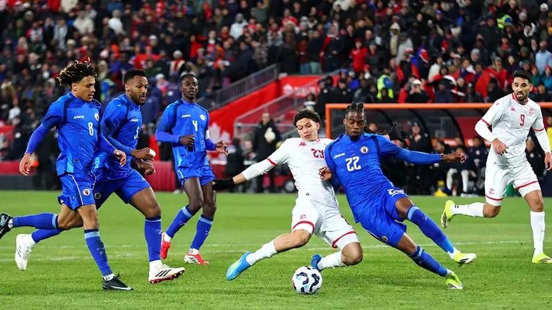 Louey Ben Farhat em amistoso contra o Haiti