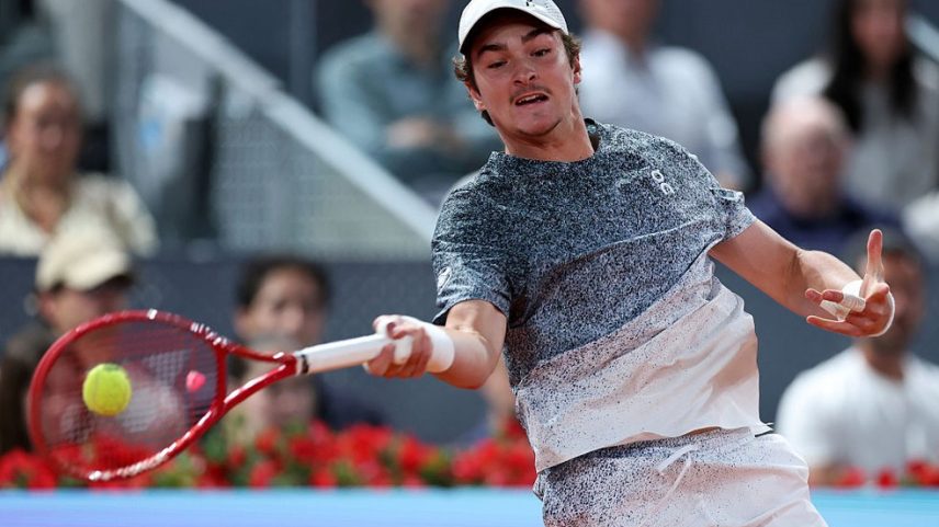 João Fonseca estreia em Roma contra sérvio — Foto: Getty Images