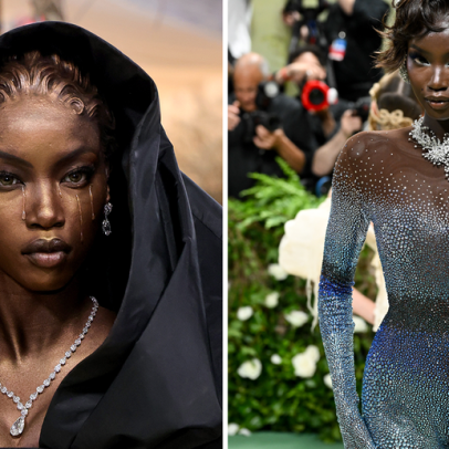 Modelo reage a jornalista que sugeriu acidente com xixi na Met Gala