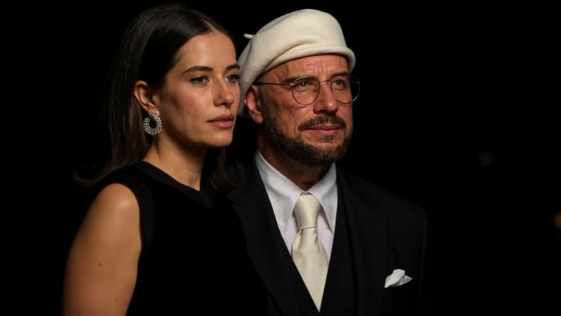 John Travolta faz rara aparição com a filha, Ella Bleu Travolta — Foto: Getty Images