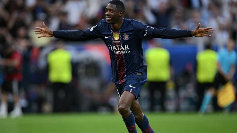Dembele empatou a partida para o PSG Foto: Stuart Franklin/UEFA / Getty Images