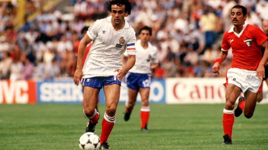 Partida da Copa do Mundo de 1982, na Espanha, entre França e Kuwait