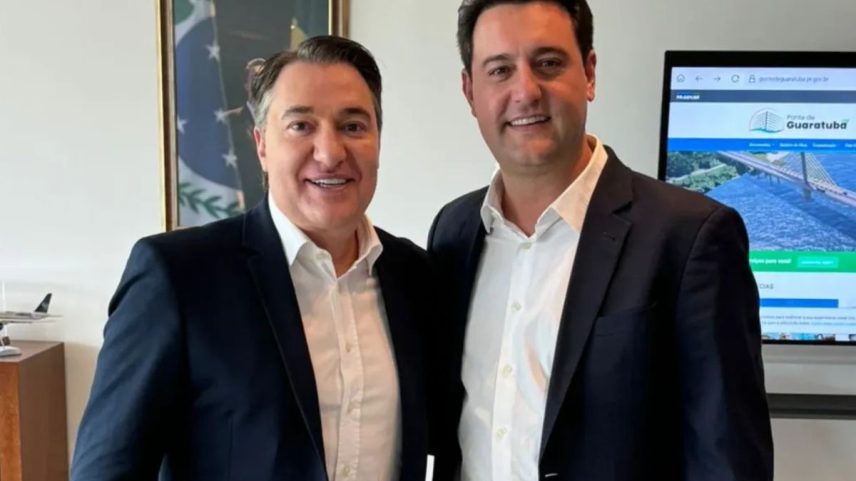 Fernando Giacobo e o governador do Paraná, Ratinho Júnior