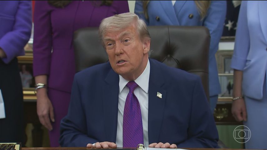 EUA e Irã voltam a subir o tom das ameaças; Trump diz que acordo de cessar-fogo está por um fio — Foto: Jornal Nacional/ Reprodução