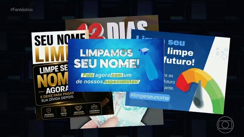 Limpa-nome: esquema de fraude milionário envolve endereços fantasmas e até juízes — Foto: Fantástico/ Reprodução