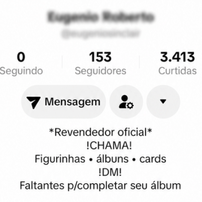 Perfil aplica golpe de R$ 229 a comprador de figurinhas