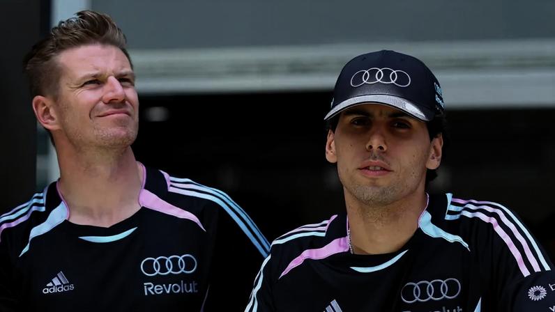 Nico Hulkenberg e Gabriel Bortoleto no GP de Miami pela F1 2026 (Foto: Clive Mason/Getty Images/AFP)