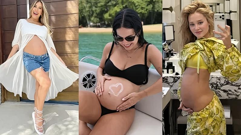 Famosas aguardam chegada de bebês