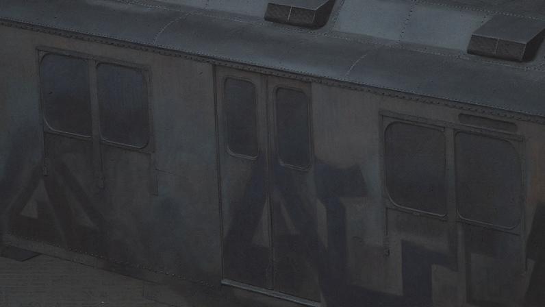 A New York City subway car, 1981.