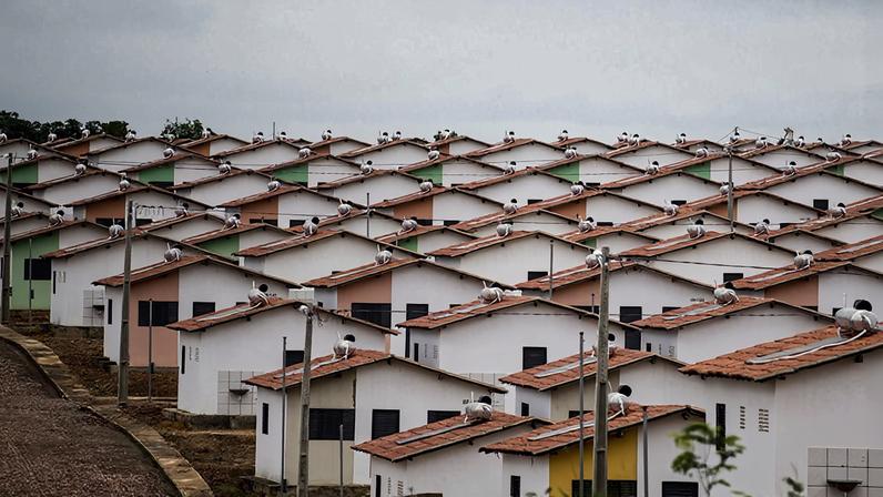 IMAGEM COLORIDA DE RESIDÊNCIAS DOMinha casa, minha vida
