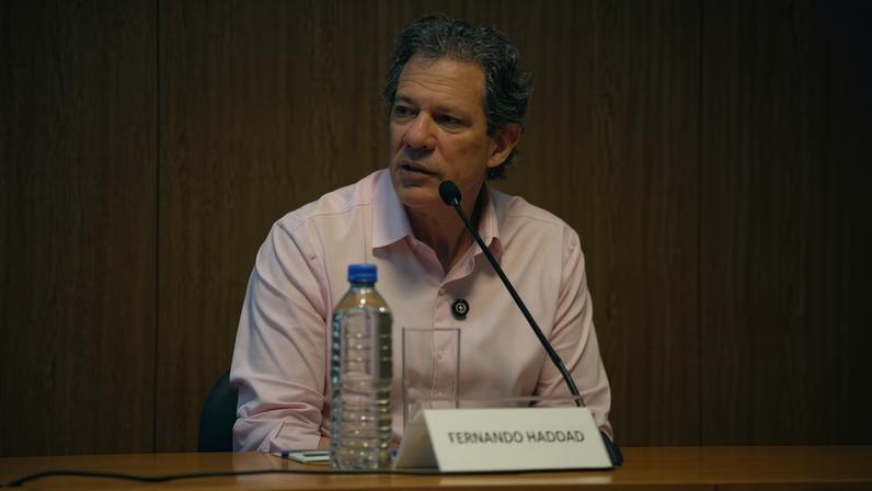 Ex-ministro da Fazenda Fernando Haddad participa de evento na Fundação FHC, em São Paulo
