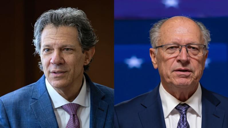 imagem colorida de fernando haddad, flábio bolsonaro e geraldo alckmin