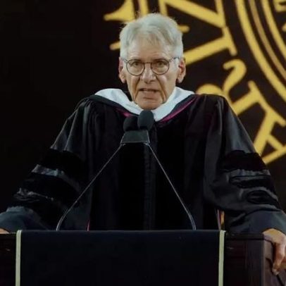 Harrison Ford emociona formandos nos EUA ao falar sobre poder da nova geração