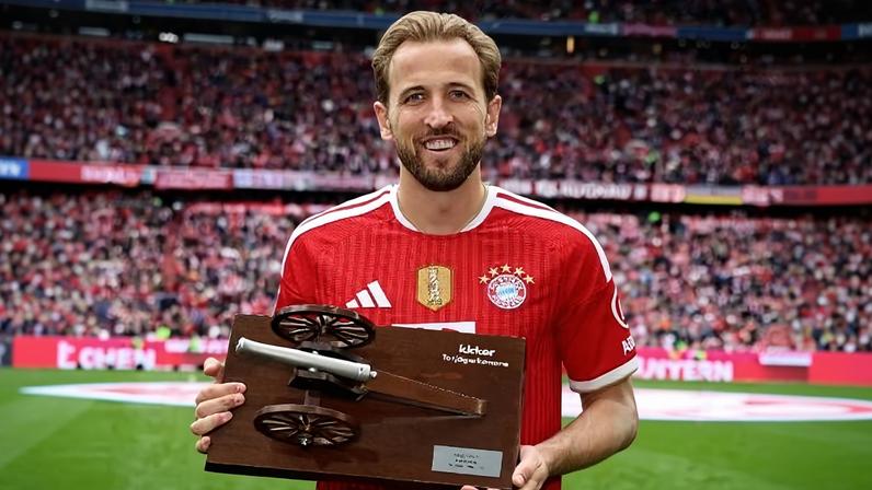 Harry Kane é o artilheiro do Campeonato Alemão pela terceira temporada consecutiva