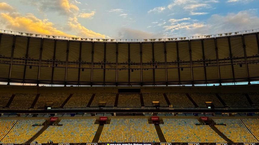 Maracanã antes de Fluminense x Corinthians — Foto: Fernando Bueno / Corinthians