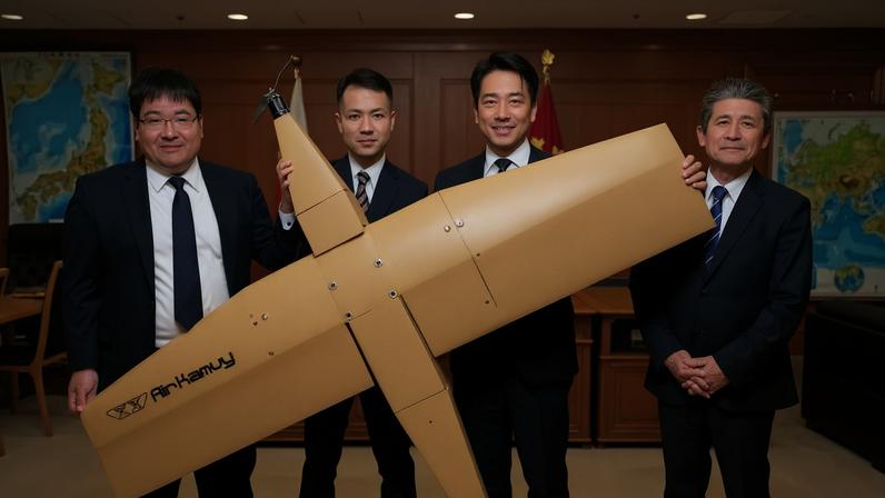 Drone AirKamuy 150, feito de papelão reforçado, já começou a ser utilizado pelas forças japonesas em operações militares e treinamentos