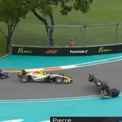 GP de Miami começa com capotamento de Gasly e erro de Verstappen
