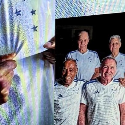 Imagens da nova camisa do Cruzeiro vazam com ídolos nas redes