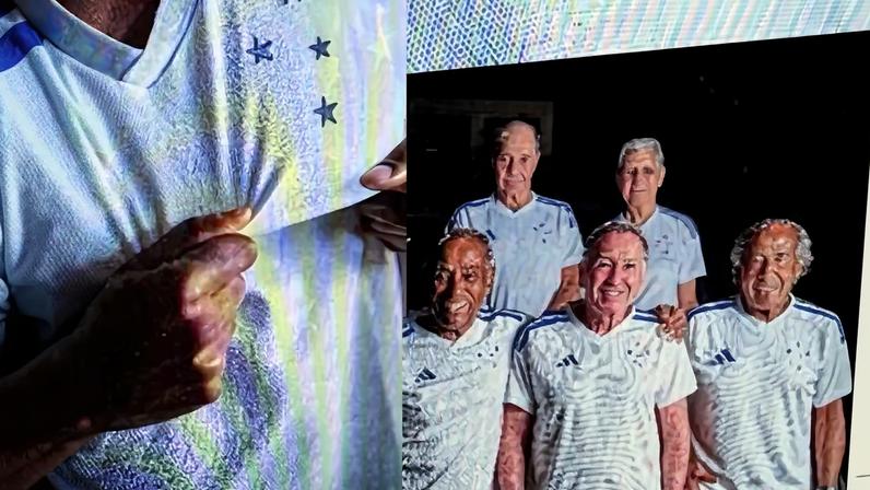 Nova camisa branca do Cruzeiro — Foto: Reprodução/ redes sociais