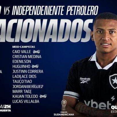 Barboza fica no elenco; Botafogo divulga relacionados para a Sul-Americana