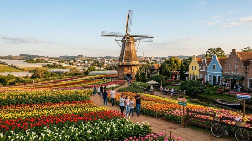 Cidade perto de SP produz 40% das flores do Brasil com 500 holandeses
