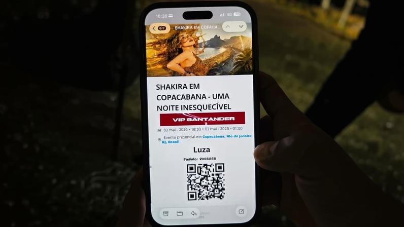 Homem é preso por tentar ingresso falso em show da Shakira no Rio de Janeiro