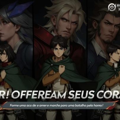 Honor of Kings faz parceria com Attack on Titan e modo temático limitado