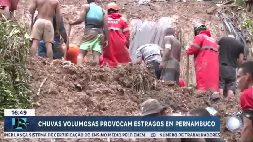 Chuvas volumosas provocam estragos e deixam desaparecidos em Pernambuco
