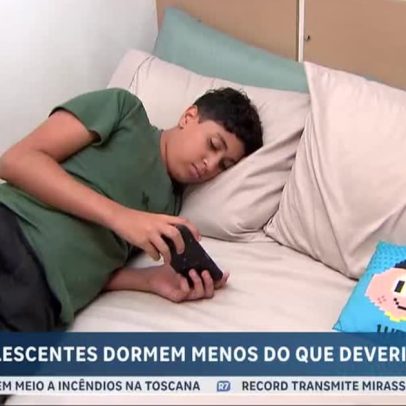 Estudo aponta que 76% dos adolescentes dormem menos que o ideal
