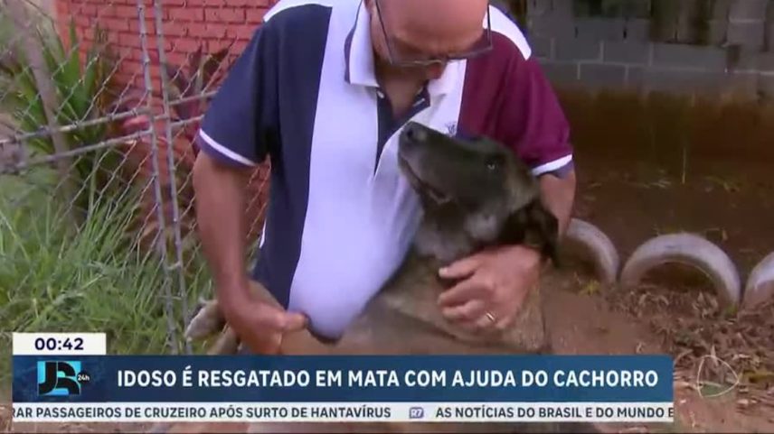Idoso é resgatado em SP com a ajuda do cachorro da família