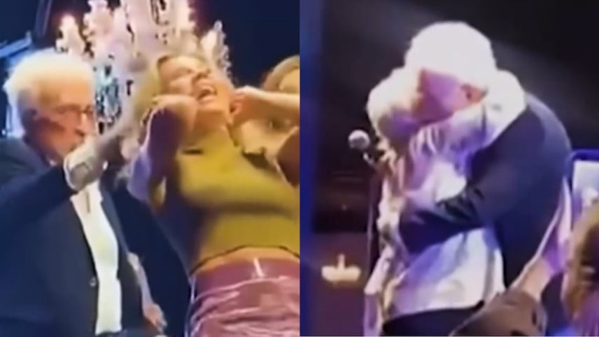 Moacyr Franco envolve-se em incidente ao puxar cabelo e beijar fã em homenagem